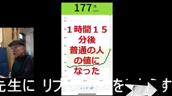 糖尿病=リブレ関連動画　Akiba298　と検索　私は８１歳です。糖尿になって１７年悪化して合併症が出ている、色々やったけど数字が良くなった事は一度もない。しかしこの方法で１ｹ月で結果が出た登録で上位