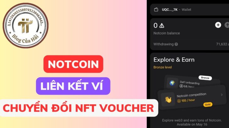 Chuyển Đổi Voucher NFT NOTCOIN Sang NOT l Blog Của Hải