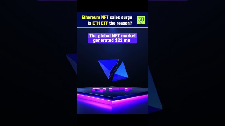 Ethereum NFT sales surge Is ETH ETF the reason | 3.0 TV #shorts #ethereum #ethetf #nft