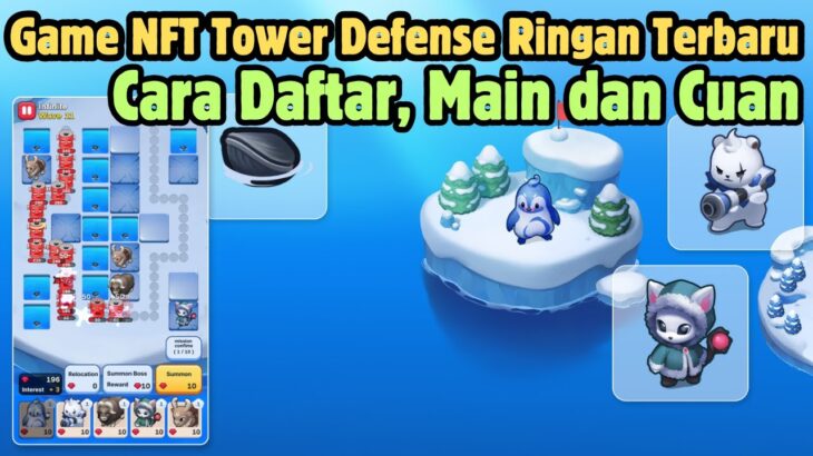 Game Tower Defense Ringan Masih Early !! Cara Daftar dan Cuan Game NFT Defen GO | STAIKA Platform