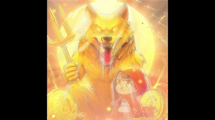 Golden Wolf and Little Red Riding Hood Bitcoin #cro #nft #crofam #animation #monkey #cronos