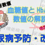 【健康診断数値】血糖値とHbA1cについてわかりやすく解説！糖尿病予防改善の食事とは？