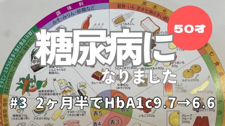 ［糖尿病になりました］HbA1c9.7→6.6まで下がりました［栄養指導の事］