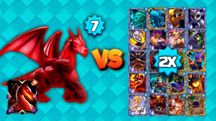 NFT DRAGON vs All CARD’S 2x | castle crush