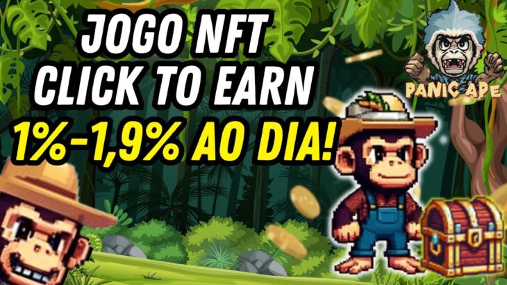 PANIC APE • JOGO NFT CLICK TO EARN PAGANDO DIARIAMENTE!