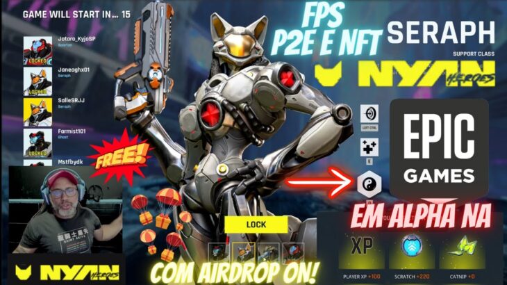 SIMPLISMENTE INCRIVEL! CONFIRA NYAN HEROES! FPS FREE PLAY TO EARN E NFT EM OPEN ALPHA NA EPIC GAMES