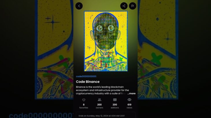 code0000000001 Code Binance Current price #NFT
