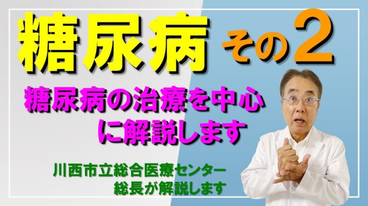 【糖尿病その２】メタボによりインスリンの効きが悪くなって血糖が上がる２型糖尿病は、一般的に見る糖尿病で、１０００万人以上の患者がいます。今回は治療を中心に解説しています。