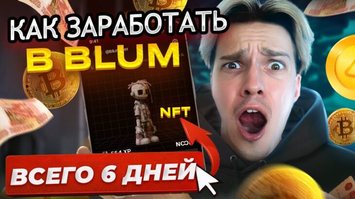 ОСТАЛОСЬ 6 ДНЕЙ!  NFT BLUM + Стратегия для  заработка на BLUM. Забудь про Хамстер Комбат!