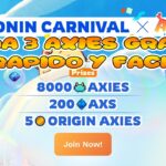 GANA 3 AXIES GRATIS EN ESTE EVENTO LIMITADO | AXIE INFINITY ORIGINS NFT GAME 2024