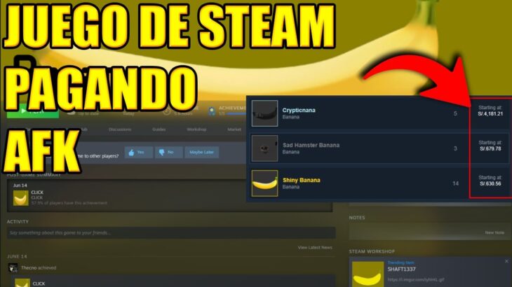 ❗GANA DINERO AFK CON JUEGO DE STEAM | JUEGO NFT FREE TO PLAY 2024 PAGANDO BANANA