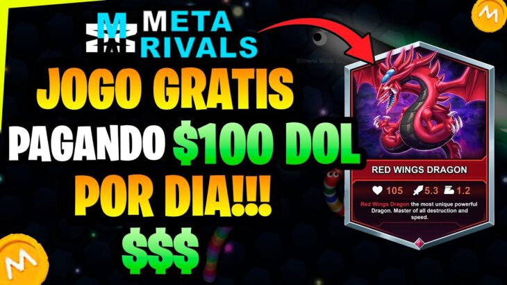 NOVO JOGO NFT GRATIS PAGANDO $100 DOL POR DIA – EVENTO META RIVALS – TUTORIAL COMPLETO! CORRE!!!