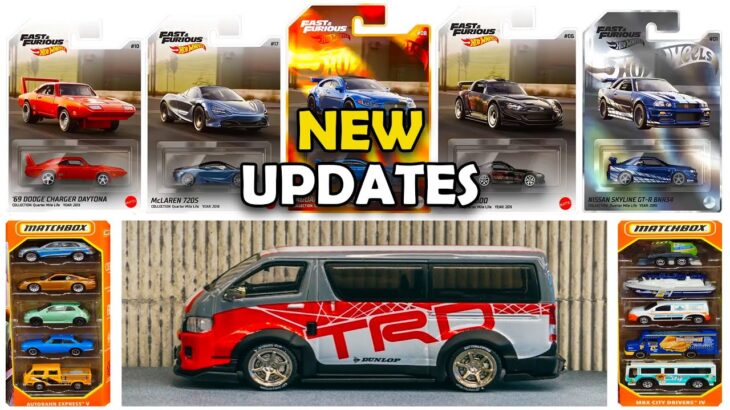 Showcase – Hot Wheels F&F NFT Series, MBX 5 Packs, Batman Set, Toyota Hoace TRD, Nissan Skyline R34.