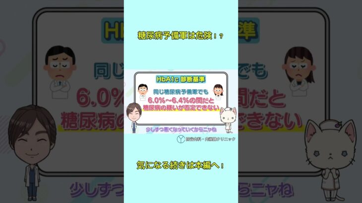 まだ糖尿病じゃないから大丈夫！？本当は危険な【糖尿病予備軍】 #糖尿病専門医  #糖尿病 #shorts