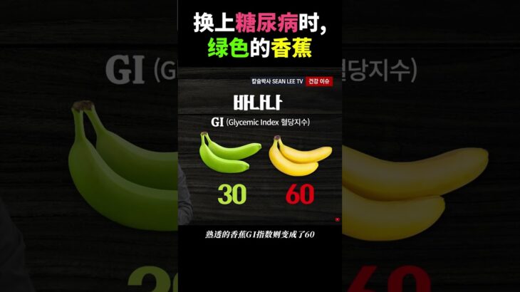 换上糖尿病时，绿色的香蕉｜당뇨에는 녹색 바나나