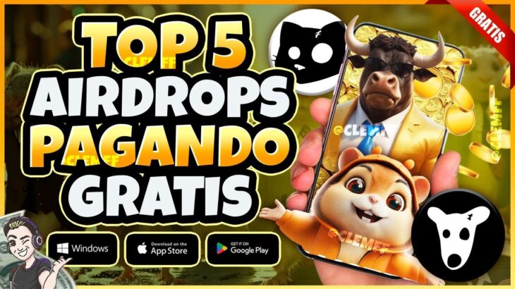 NOVOS AIRDROPS GRATUITOS PARA GANHAR $ 100 NO TELEGRAM – JOGOS NFT GRÁTIS PAGANDO PC E CELULAR