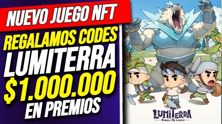 Regalamos CODIGOS de LUMITERRA ! Nuevo JUEGO NFT MMORPG en RONIN ! Gana token RON !