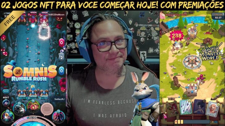 02 INCRIVEIS JOGOS NFT TOWER DEFENSE! SOMINS RUMBLE RUSH E RAGNAROK MONSTER WORLD