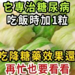 糖尿病人有福了！ 它的營養是魚肉的36倍！ 醫生強烈建議，糖尿病人一定要多吃！ 血糖三高這輩子不會升高【健康管家】