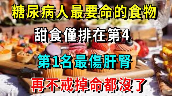 突發消息！糖尿病人最要命的食物，甜食僅排在第4，第1名最傷肝腎，很多人還天天都在吃，再不戒掉命都沒了