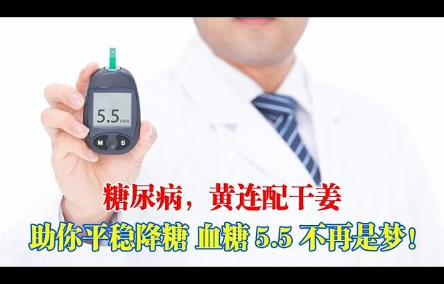 患上糖尿病初期，服用黃連配乾姜助你平穩降糖，空腹血糖重回5.5不再是夢！｜#糖尿病 #血糖