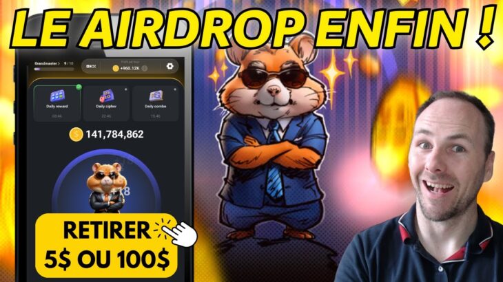 AIRDROP HAMSTER KOMBAT – ÉNORME MENACE NFT – 3 AIRDROP CRYPTO – ACTU