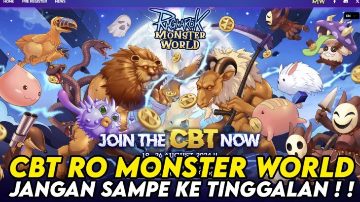 CBT RO MONSTER WORLD NFT/P2E ! ! JANGAN SAMPE KETINGGALAN EVENT-NYA ! !