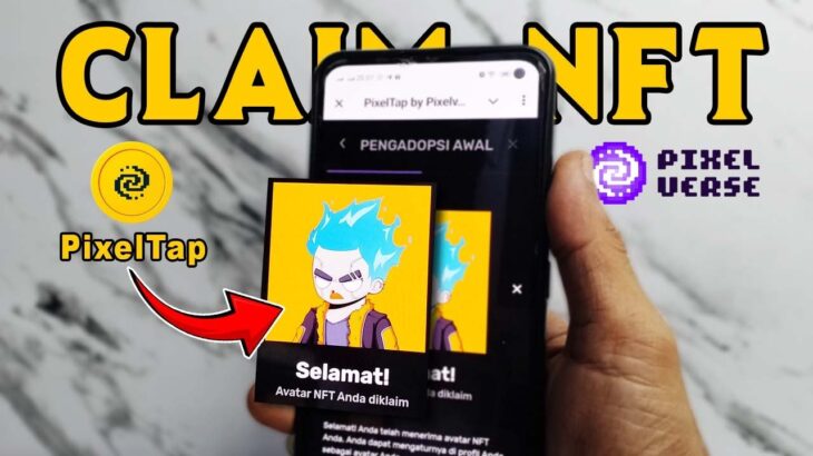Cara Klaim NFT PixelTap dan Claim NFT Pixelverse Dashboard | BKD tutorials
