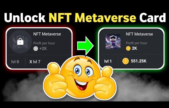 How to unlock NFT Metaverse card hamster kombat | Unlock daily combo card NFT Metaverse