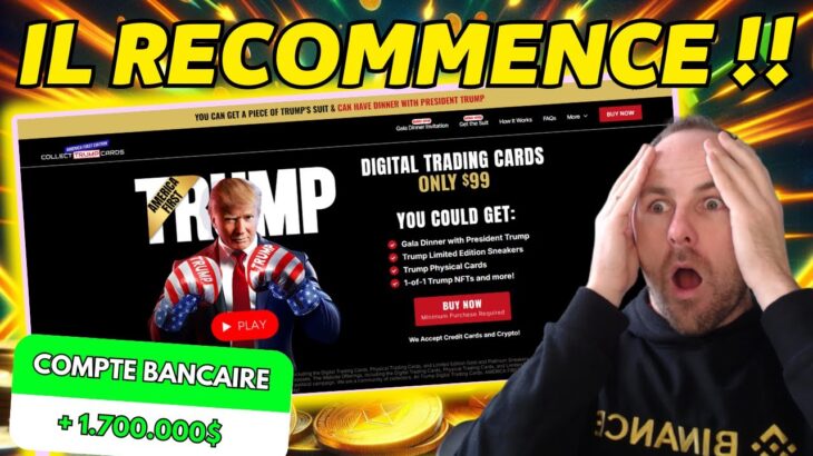 NOUVEAU NFT TRUMP – PUMP FUN NFT & AIRDROP – EVENT GAMING WEB3 – ACTU