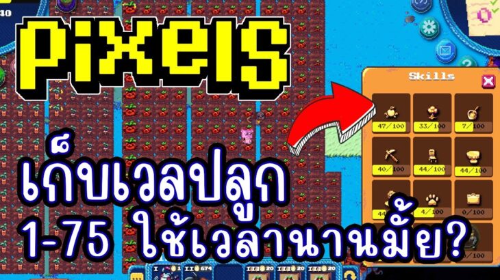 Pixel (Game NFT) เก็บเวลปลูก 1-75 ยังไงดี? สายฟรีเล่นได้