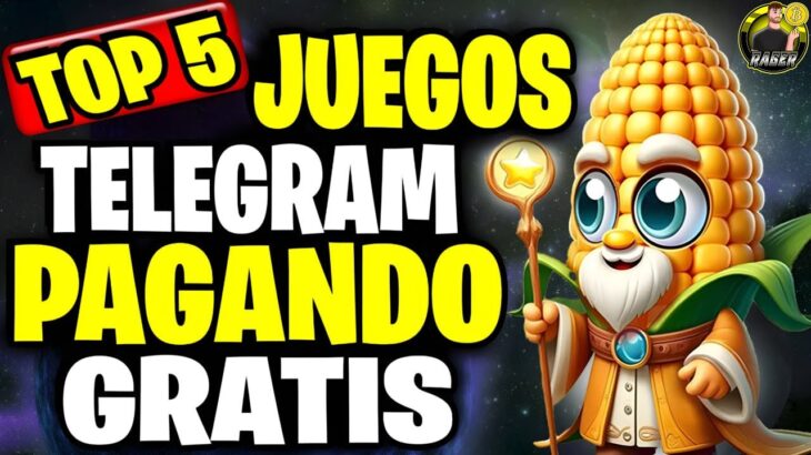 🚀 TOP 5  JUEGOS NFT PAGANDO GRATIS EN TELEGRAM 💥  AGOSTO 2024 💥 CÓMO GENERAR 🚀 TUTORIAL PASO A PASO