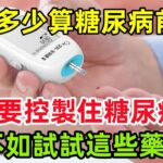 血糖多少算「糖尿病前期」？想要控製住糖尿病，不如試試這些藥！#健康常識#養生保健#健康#健康飲食