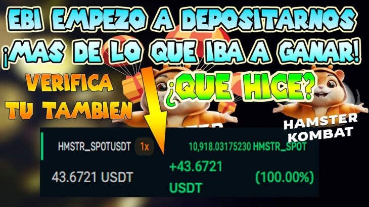 🤑✅EBI EMPEZO A PAGAR Y MUCHO MAS | HAMSTER KOMBAT NFT GAME 2024