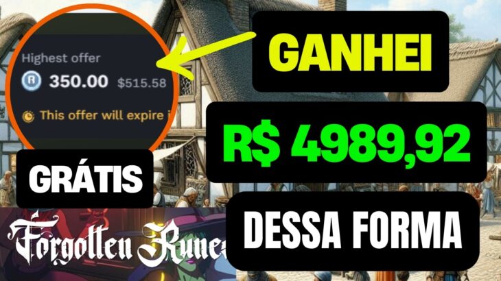 GANHEI MAIS DE R$ 4989,92 NO JOGO FORGOTTEN RUNIVERSE NFT – A FORMA CERTA DE LUCRAR MUITO #forgotten