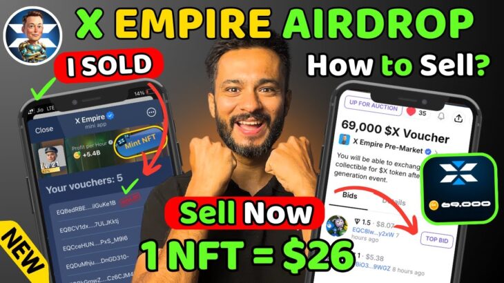 How to Sell X Empire NFT Vouchers on GetGems Step by Step | X Empire Airdrop Withdrawal