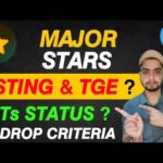 MAJOR ⭐ AIRDROP Complete details|| airdrop based on ? || NFT status in Major ? || Founder of Major ⭐