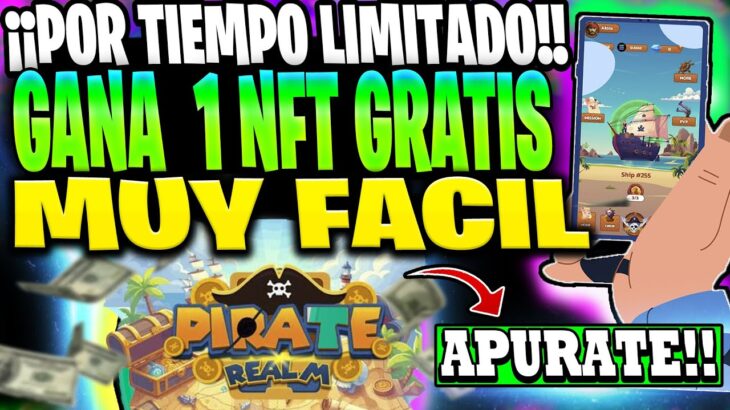 👉NUEVO BOT de TELEGRAM PAGANDO RECLAMA 1 NFT GRATIS!!💥PIRATES REALM  BOT AIRDROP GRATIS