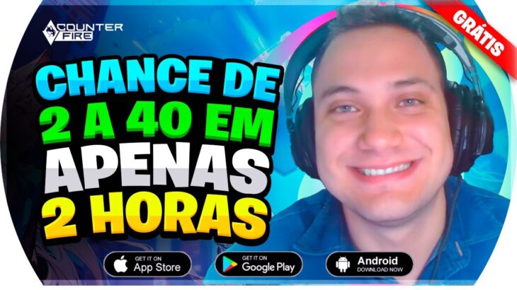 Novo Jogo NFT Grátis chance 2 a 40 Apenas 2 Horas Counter Fire