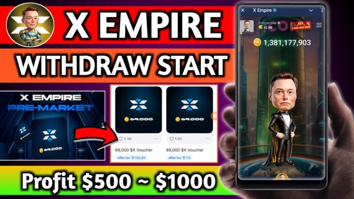 X Empire Airdrop Mint NFT | Sell X Empire Tokens Now | X Empire Airdrop Withdrawal