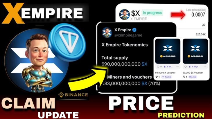 X Empire Airdrop Price | X Empire NFT Update | X Empire Withdrawal | Airdrop Criteria & Tokonomics