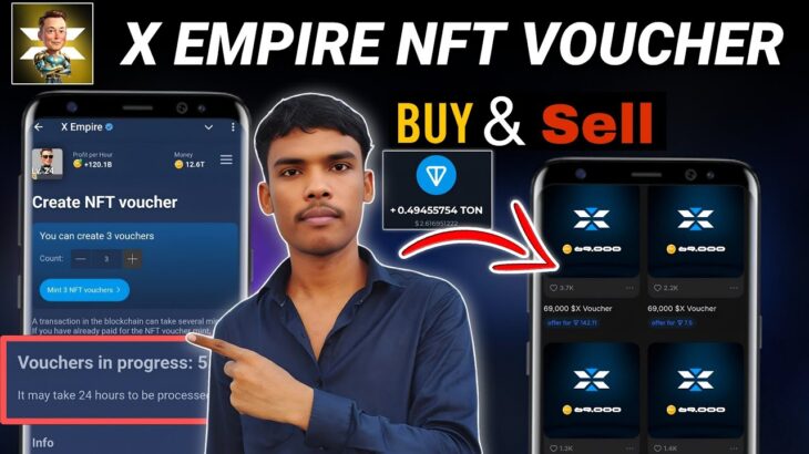 X Empire Mint Nft Voucher Buy & Sell Full Process | X Empire Nft Voucher | X Empire Today Update