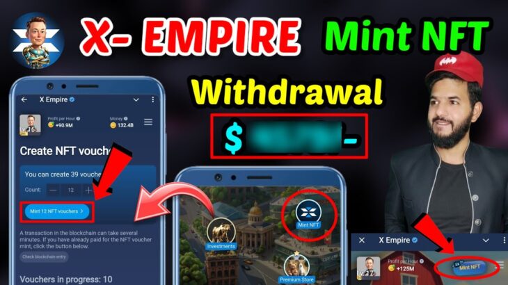 X Empire NFT Mint | X empire New updates NFT | X empire NFT | X empire Airdrop listing withdrawal