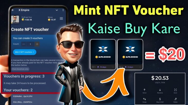 X Empire NFT Voucher Kaise Use Kare | Nft Voucher X Empire Kaise Milega | X Empire New Update