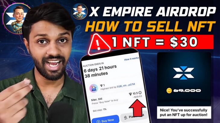 X Empire NFT Voucher Selling Process | How to Sell NFT on Pre~Market | X Empire Airdrop Criteria?