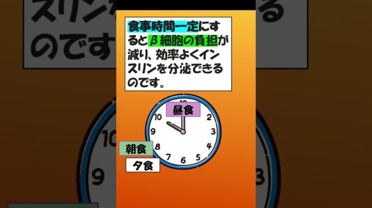 膵臓のβ細胞を守る。 #健康　＃運動　#糖尿病　＃高血糖　＃インシュリン　＃食事時間