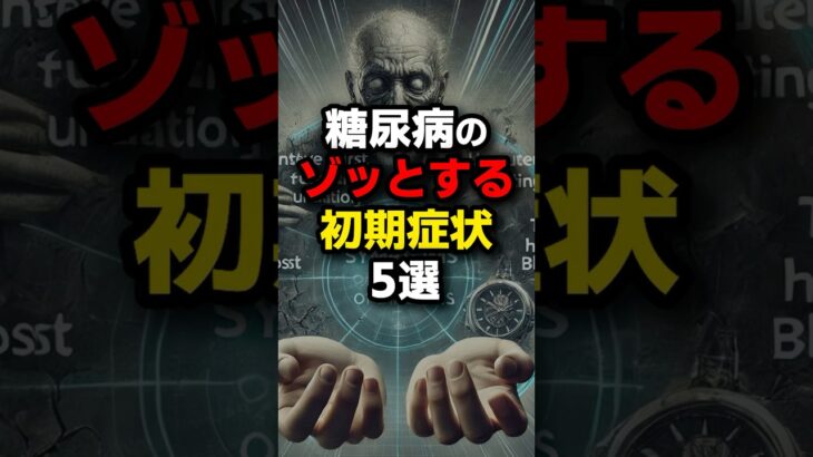 糖尿病のヤバい初期症状５選！あなたは気づけますか？#健康 #雑学 #豆知識