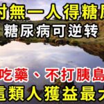 全村無一人得糖尿病！血糖專家提醒，糖尿病可逆转，不吃药、不打胰岛素，这类人获益最大