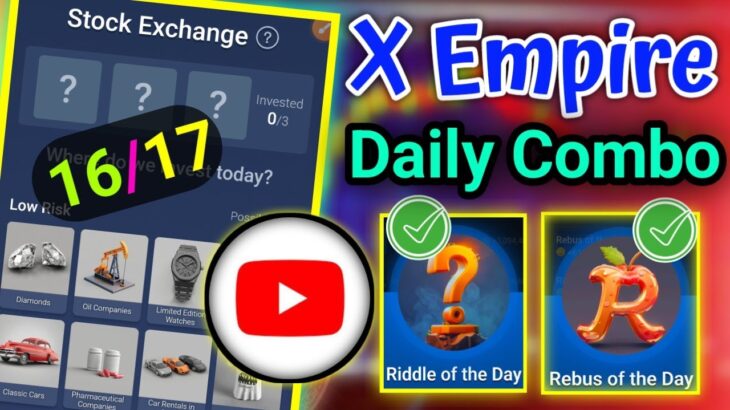 x empire daily combo । x empire lisping data । x empire nft buy sell