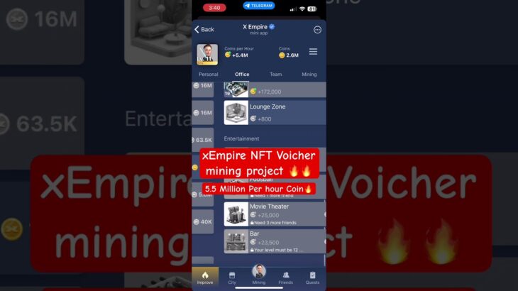 xEmpire NFT voucher sell  xEmpire mining project